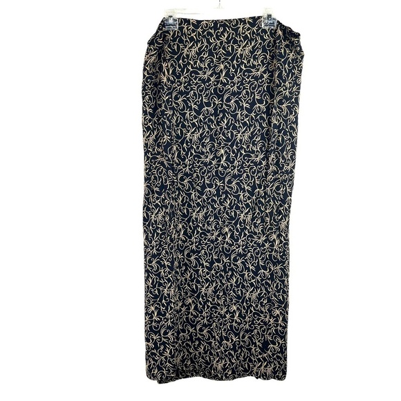 NEW- Wrap Around, Waist Tie, Vine, Abstract, Long Maxi Dress One Size Fits All - Picture 1 of 6